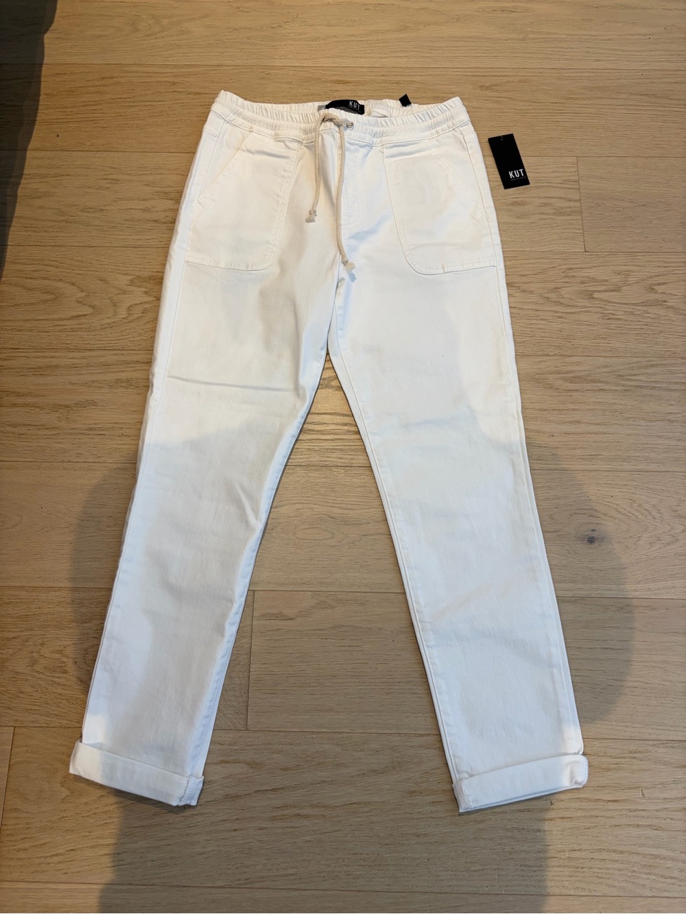 Brand New KUT Women’s White Drawstring Jeans